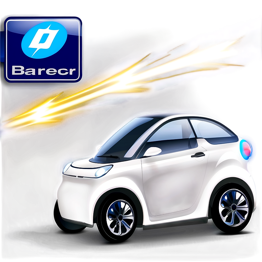 Fast Electric Car Illustration Png 06262024 PNG