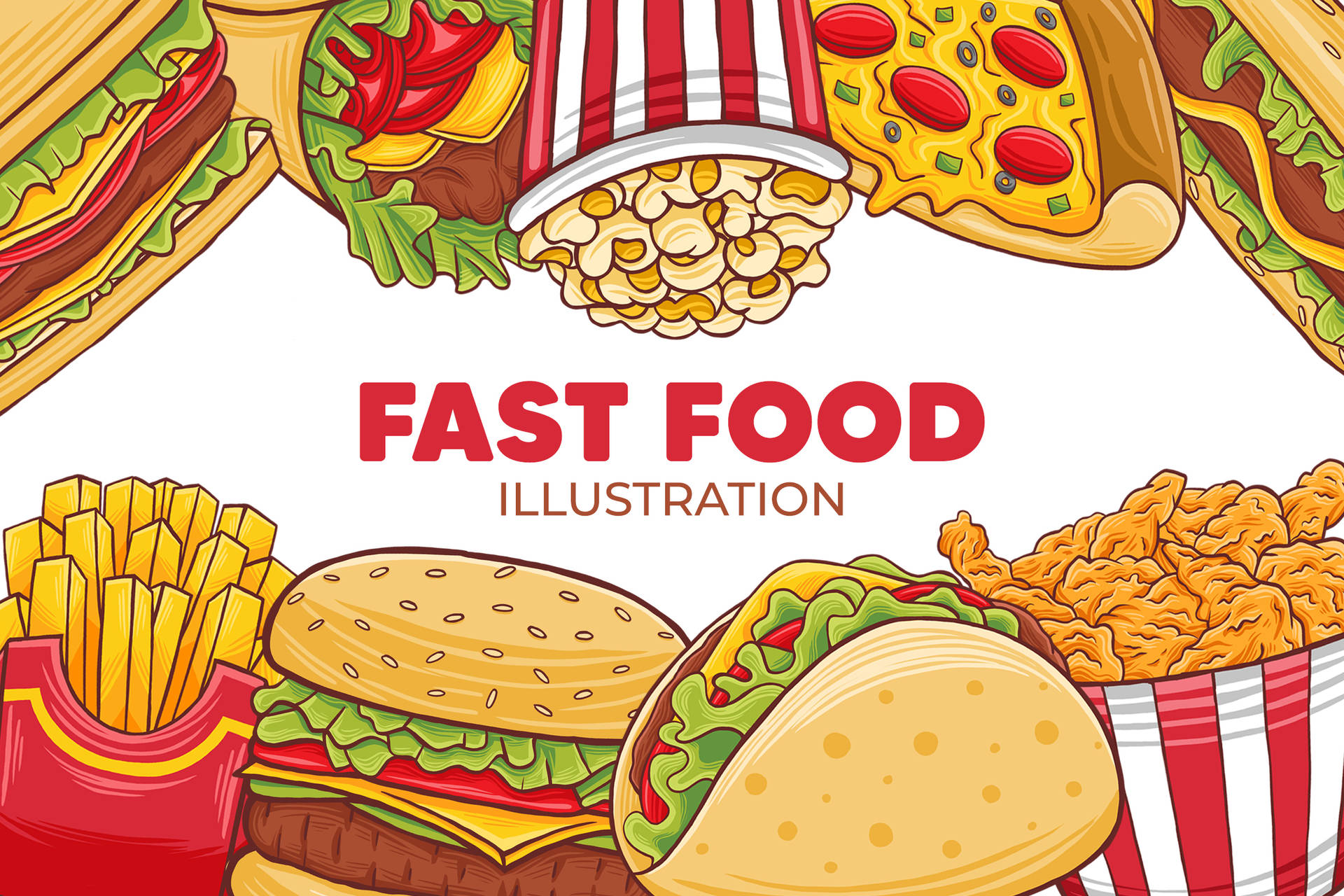 Fast Food Backdrop Picture
