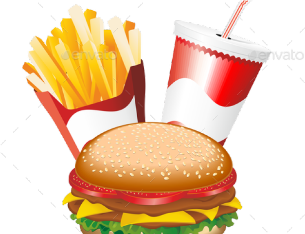 Fast Food Combo Illustration PNG