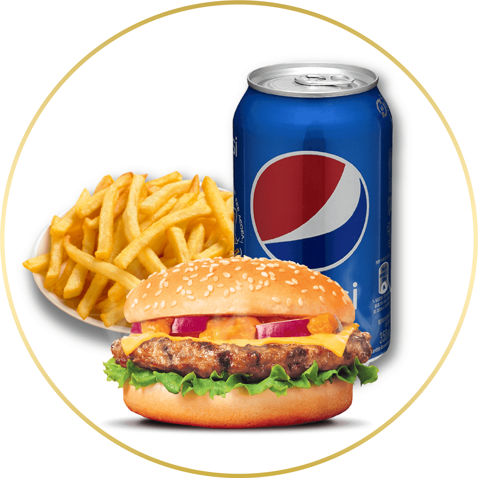 Fast Food Combo Meal PNG
