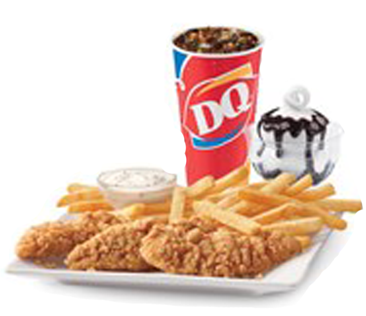 Fast Food Meal D Q Combo PNG