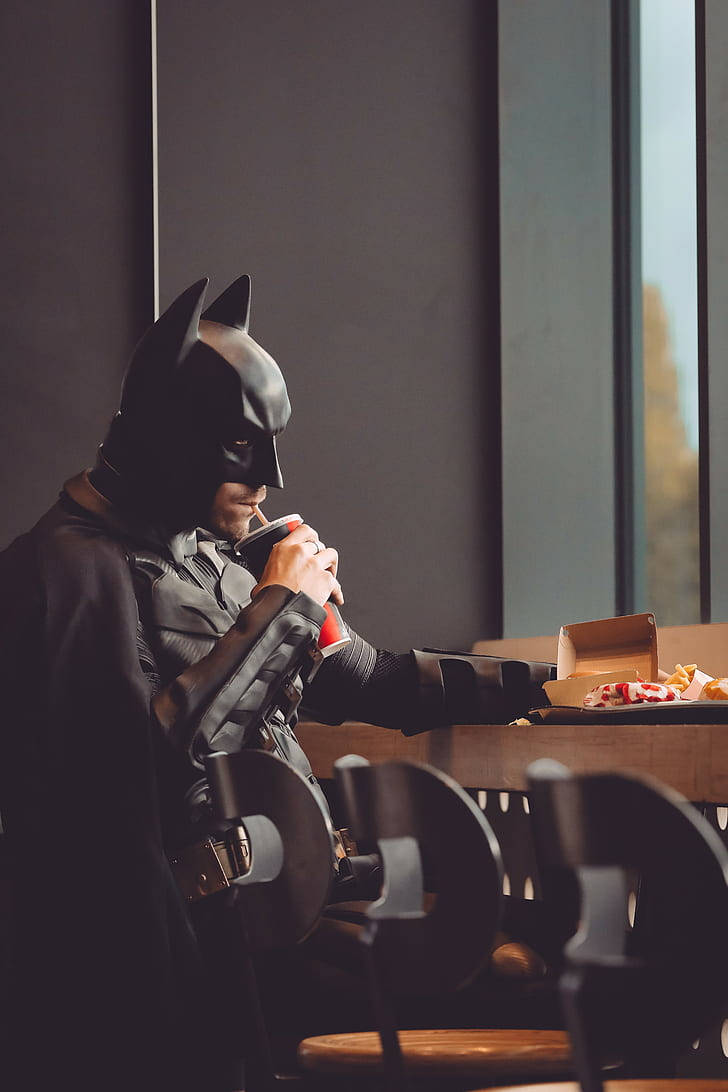Fast Food Snacking, A Batman Arkham knight iPhone Wallpaper