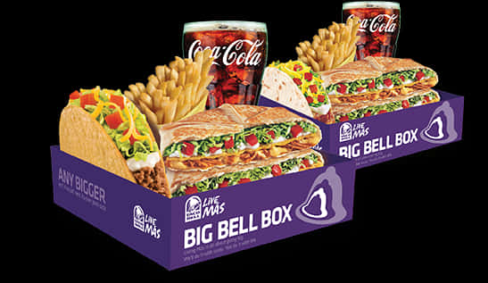 Fast Food Taco Combo Meal PNG