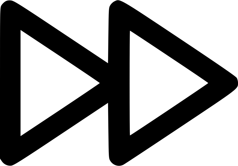 Fast Forward Symbol Black Background PNG