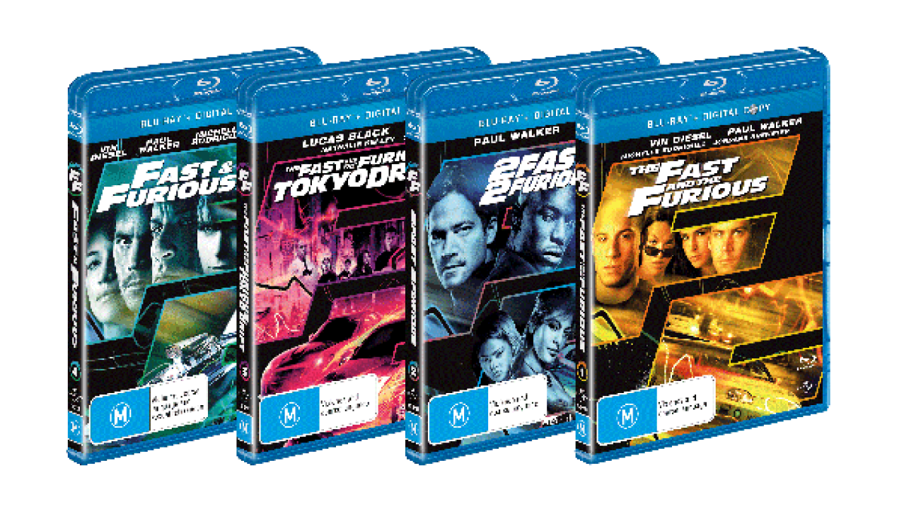 Fast Furious Bluray Collection PNG