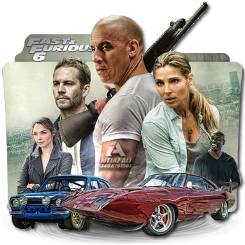 Fast Furious6 Movie Castand Cars PNG
