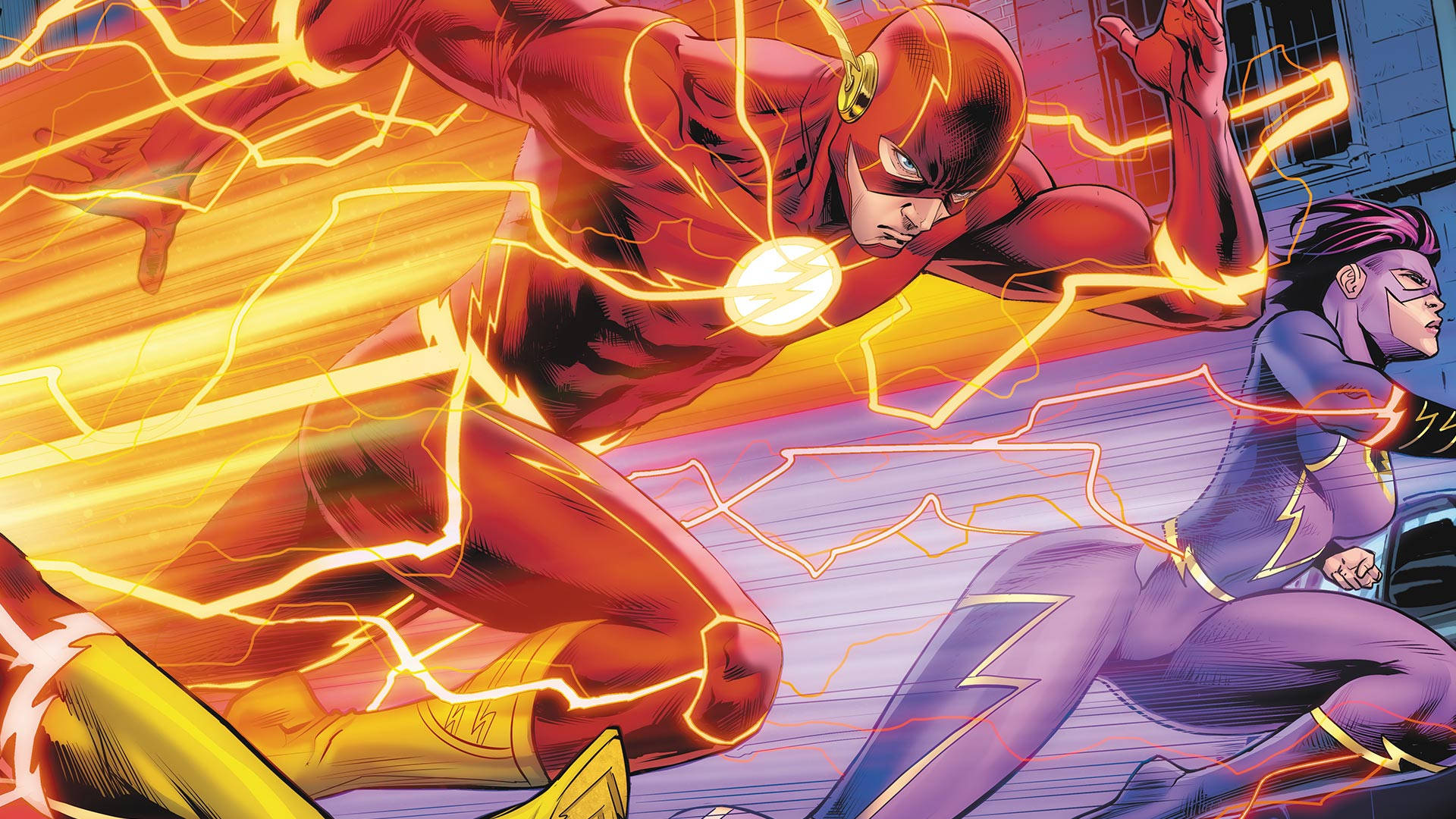 Fast The Flash Graphic Drawing Background