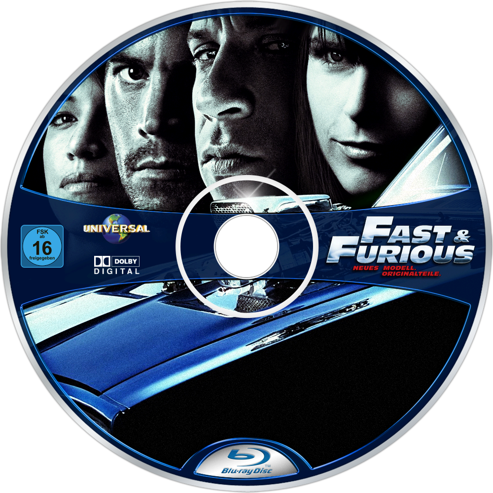 Fastand Furious Bluray Disc PNG