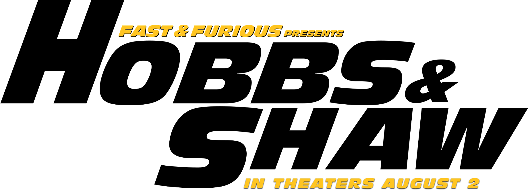 Fastand Furious Hobbsand Shaw Movie Title PNG