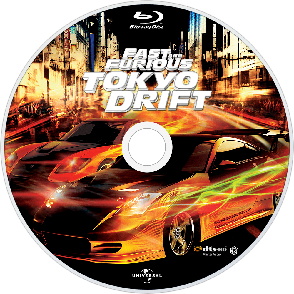 Fastand Furious Tokyo Drift Blu Ray Disc PNG