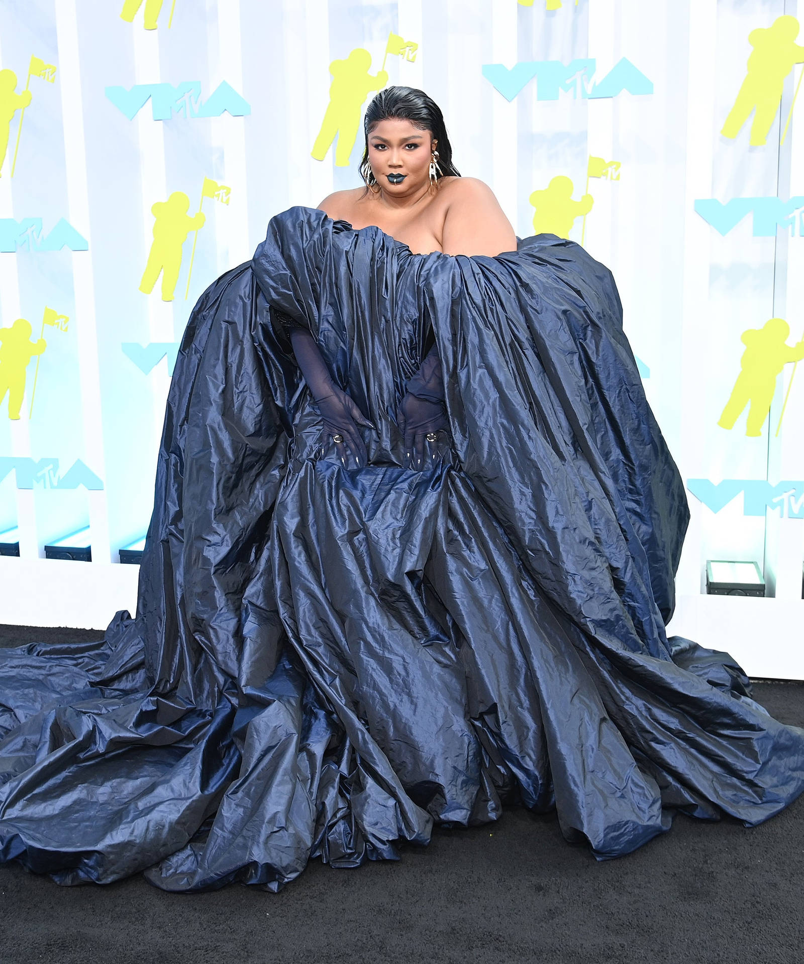 Fat Black Woman Lizzo Gown Background
