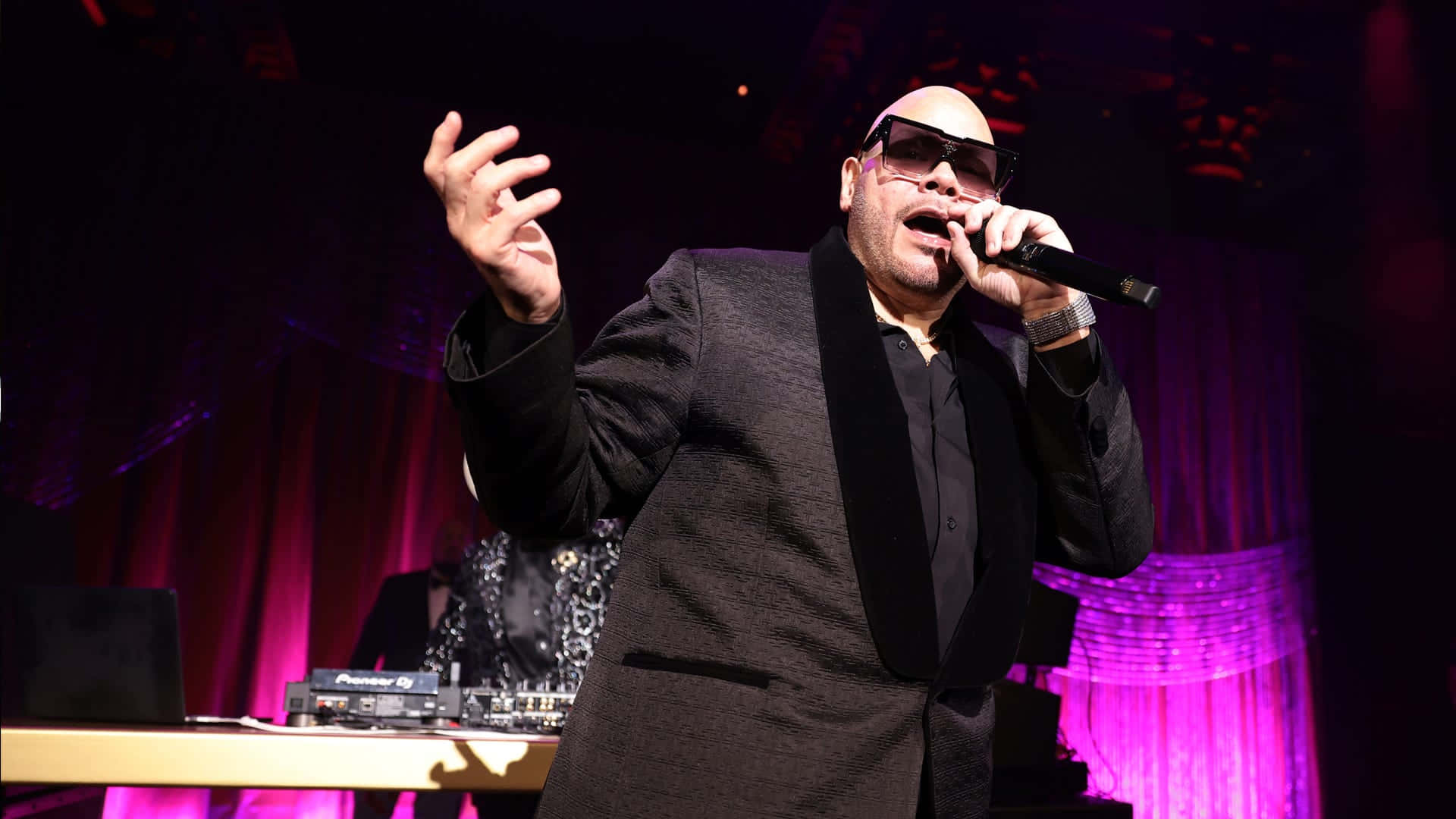Fat Joe Performing Live On Stage Wallpaper