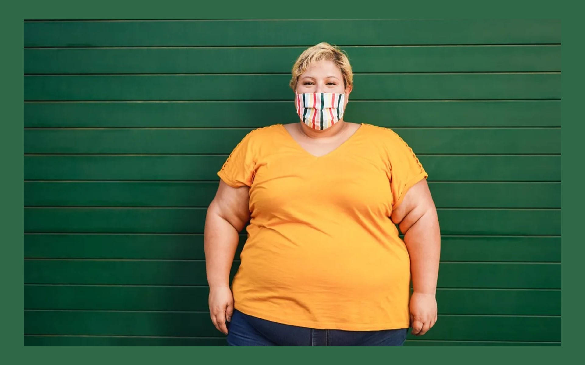 Fat Person Green Wallpaper