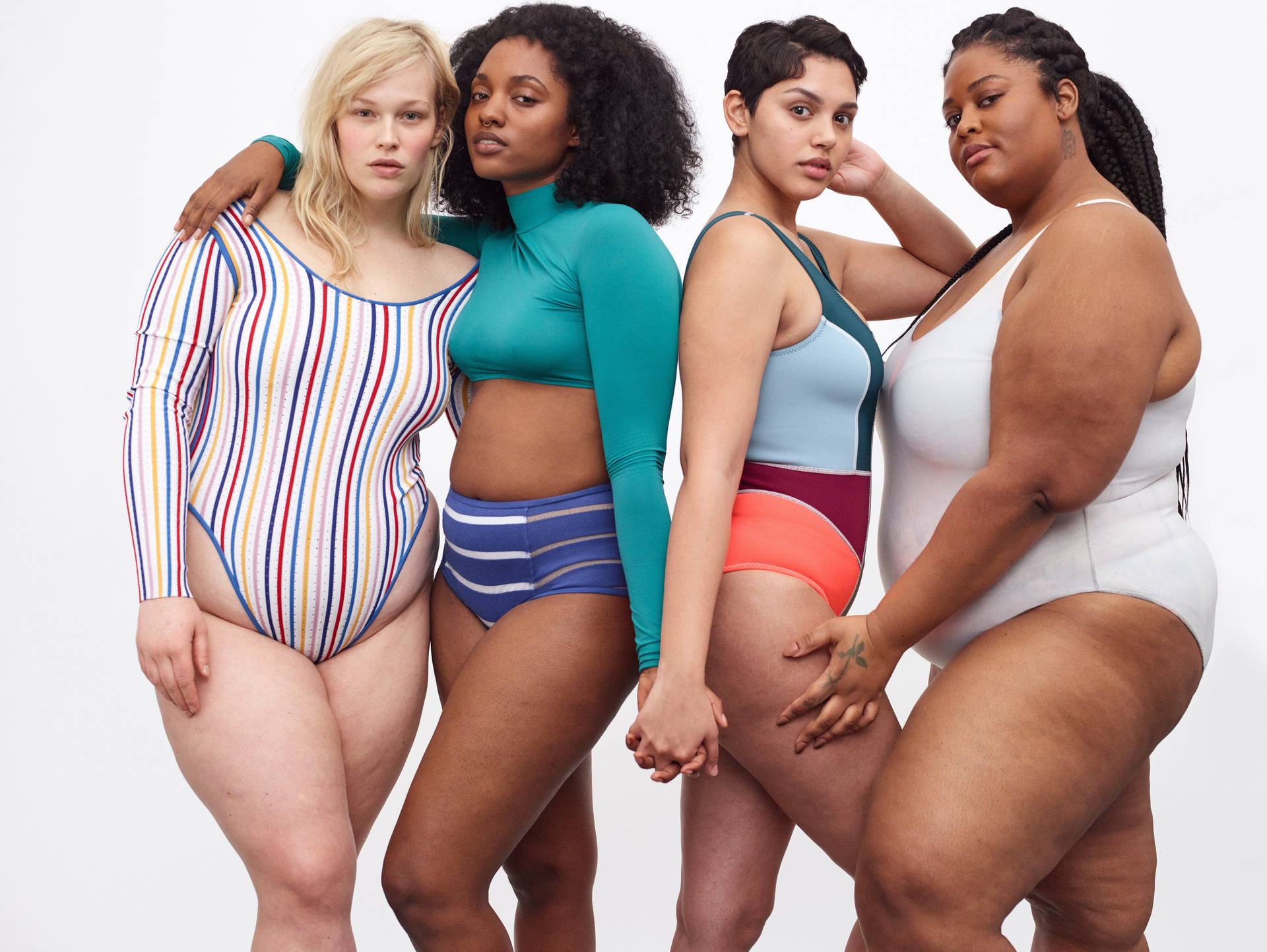 Gruppevon Übergewichtigen Frauen Wallpaper