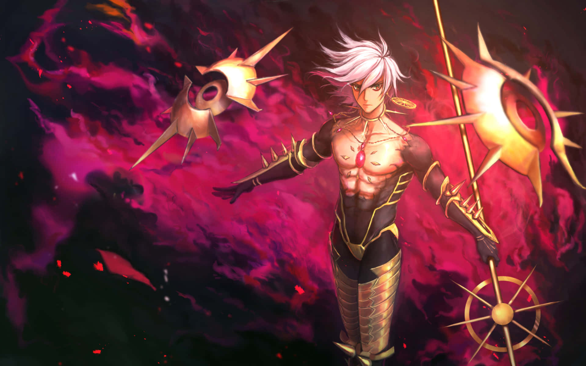 Fate Grand Order Karna Unleashing His Power Wallpaper
