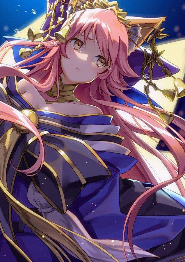 Fate Grand Order Tamamo No Mae Portret Achtergrond