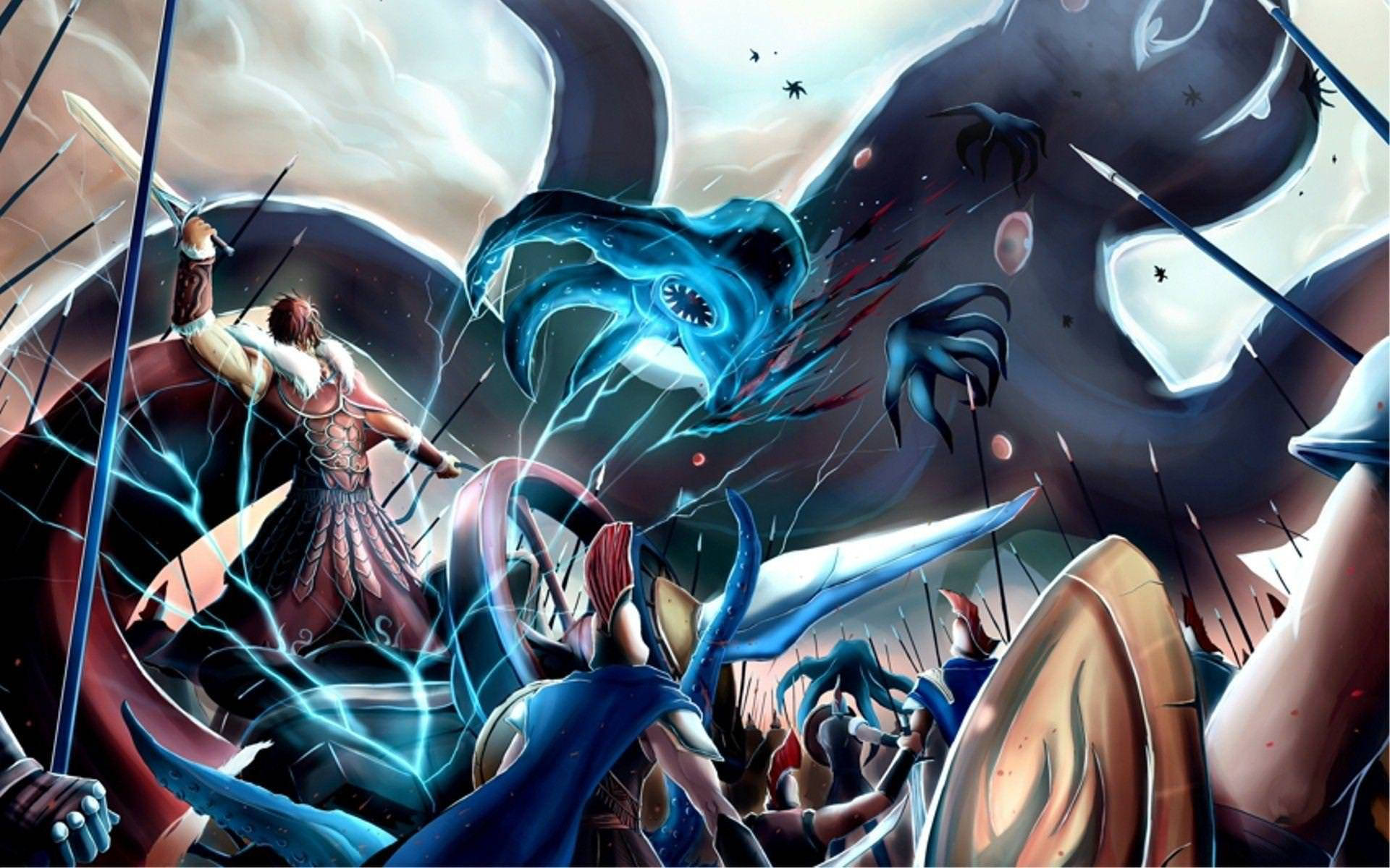 Deltai Den Episka Striden I Fate Zero! Wallpaper
