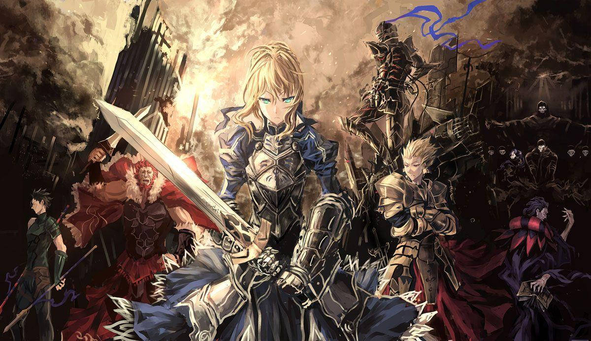 Fate Zero Poster Featuring Saber