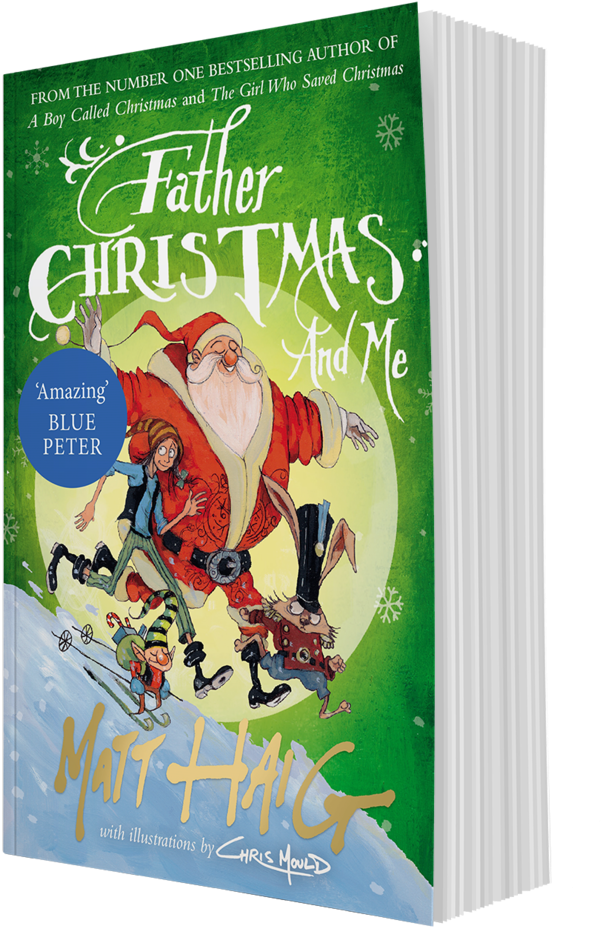 Father Christmas And Me Book Cover PNG
