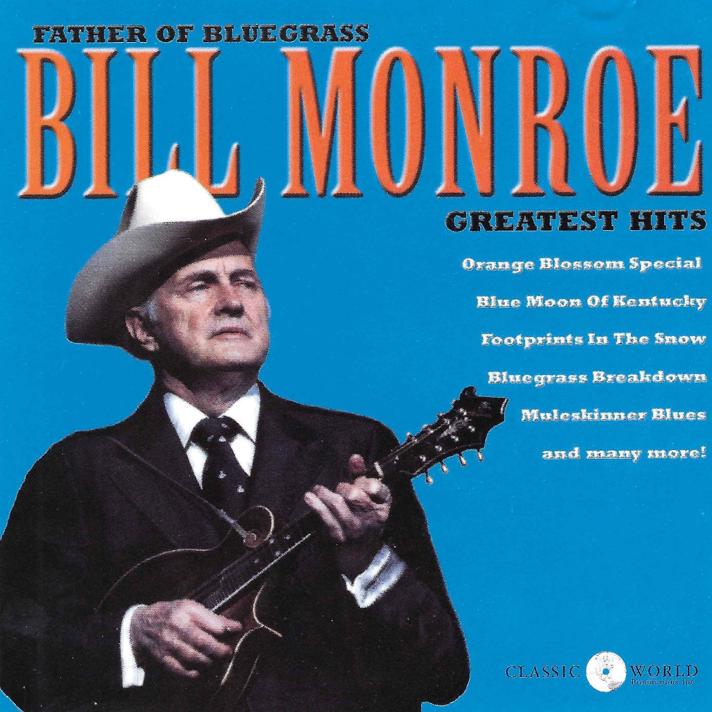 Ilpadre Del Bluegrass Bill Monroe Album Delle Più Grandi Hit Sfondo
