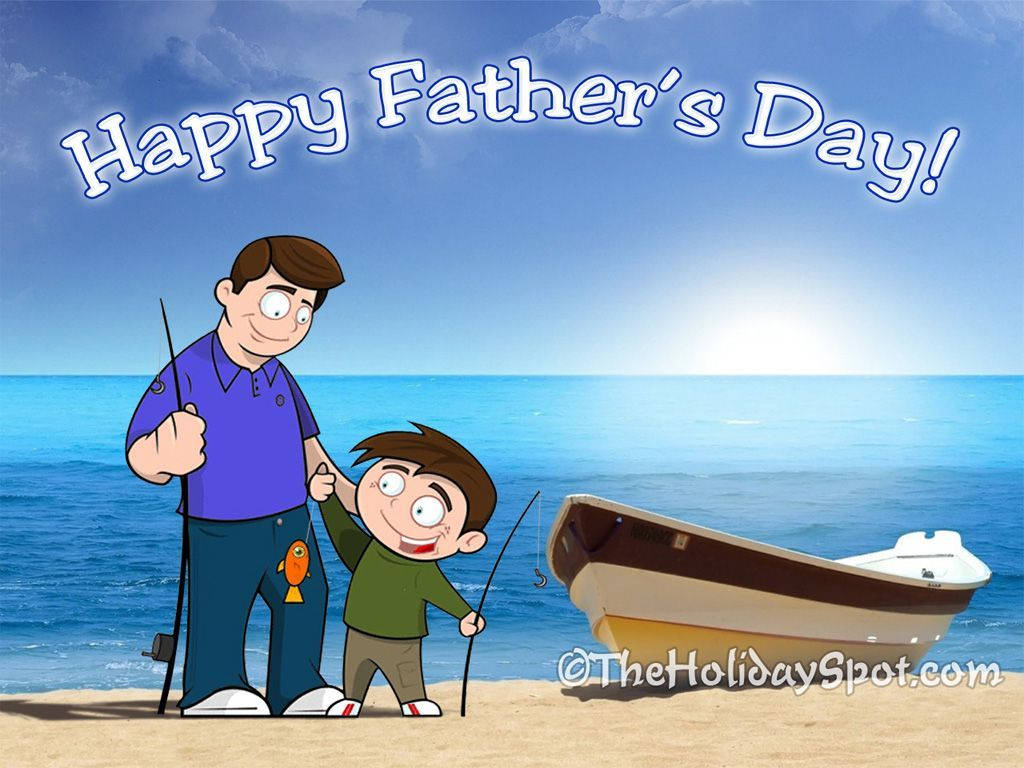 "A Special Fathers Day Bond at the Lake" Wallpaper