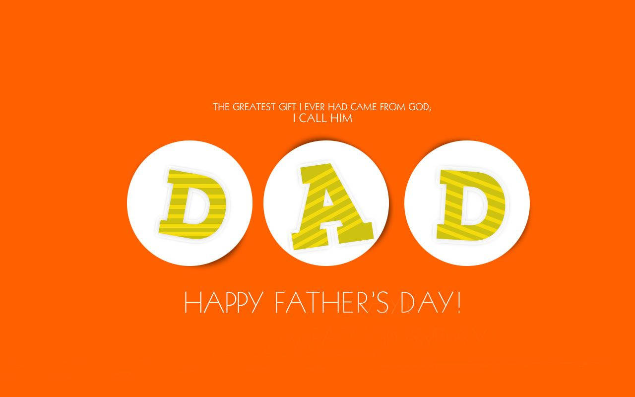 Show your father how much you appreciate him this Father’s Day with an orange word art gift! Wallpaper