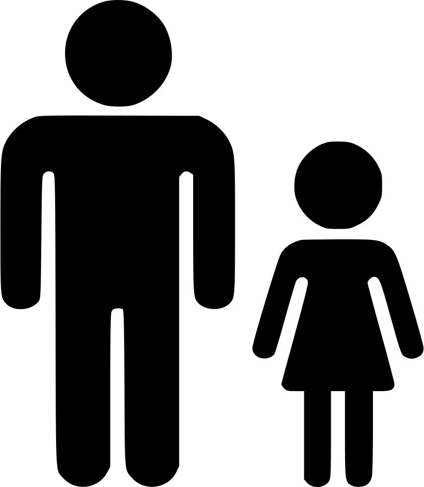 Fatherand Child Silhouette PNG