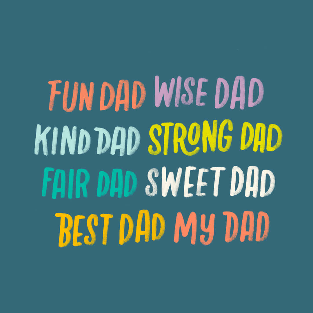 Fathers Day Attributes Celebration Wallpaper