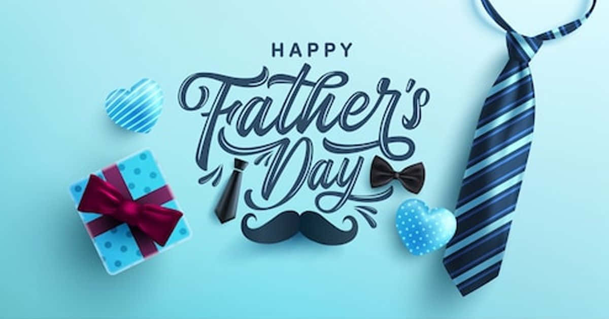 Fathers Day Blue Banner Picture