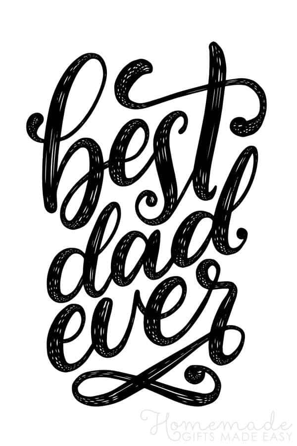 Simple Lettering For Fathers Day Picture