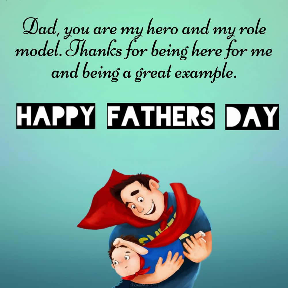 Fathers Day Cartoon Super Dad Picture
