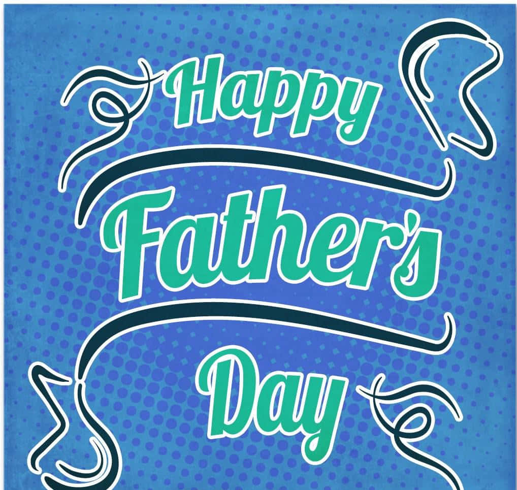 Download Green Happy Fathers Day Lettering Picture