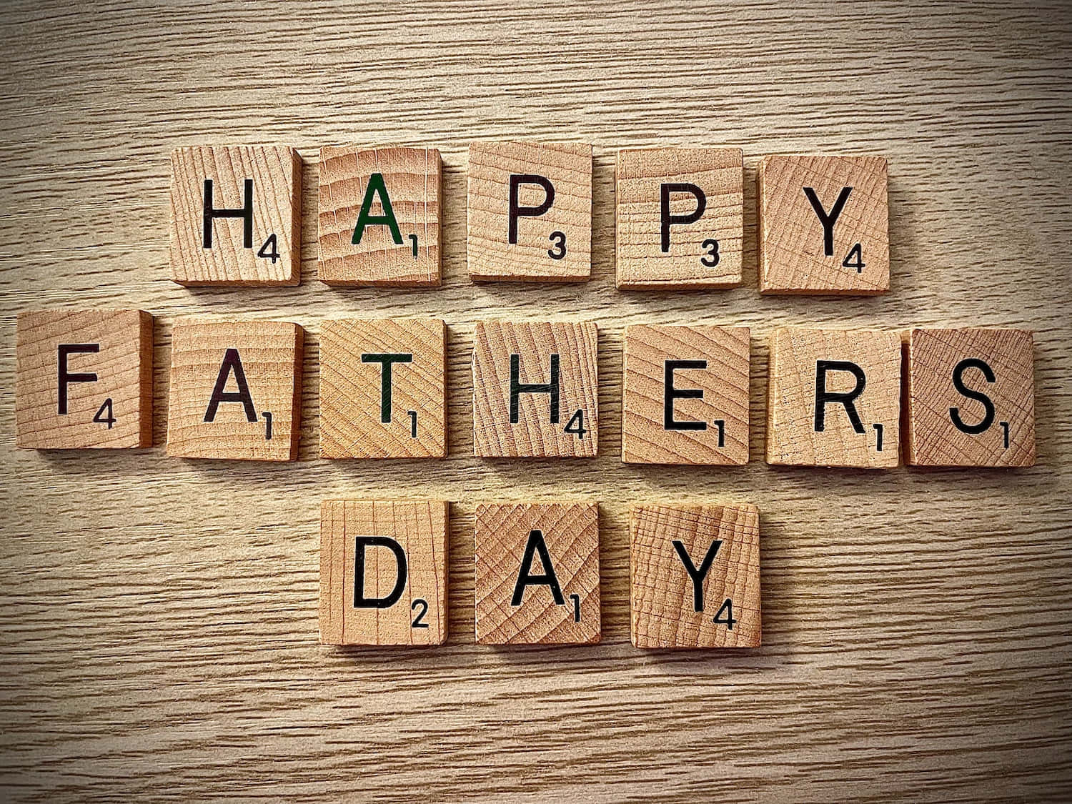 Fathers Day Scrabble Block Letters Picture