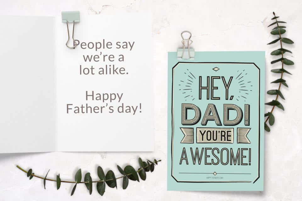 Fathers Day Card Style Picture