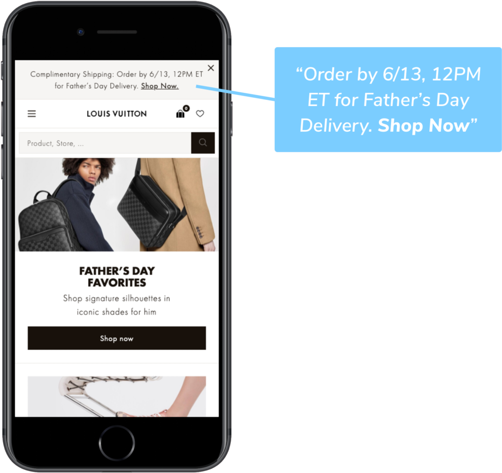 Fathers Day Sale Mobile Ad PNG
