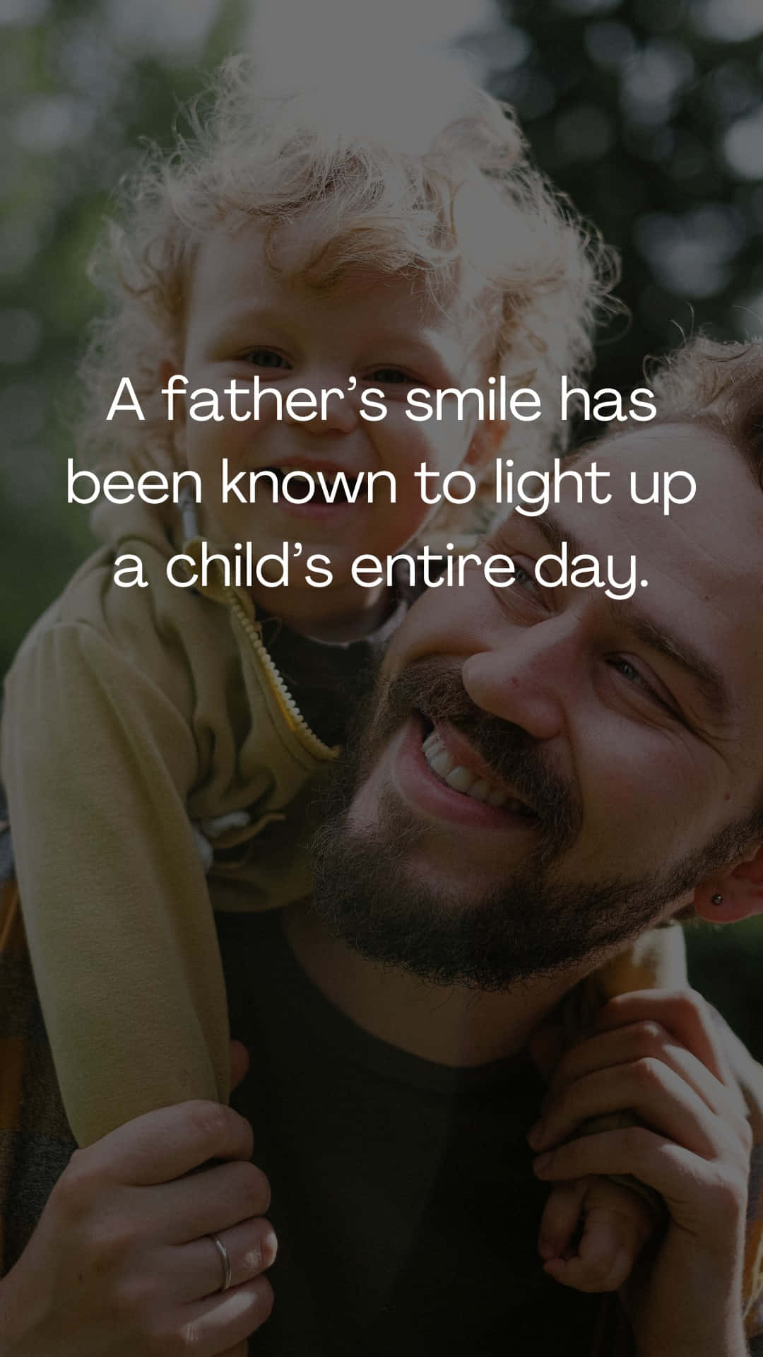 Fathers Day Smile Quote Wallpaper