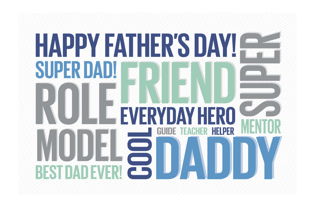 Fathers Day Text Art Picture
