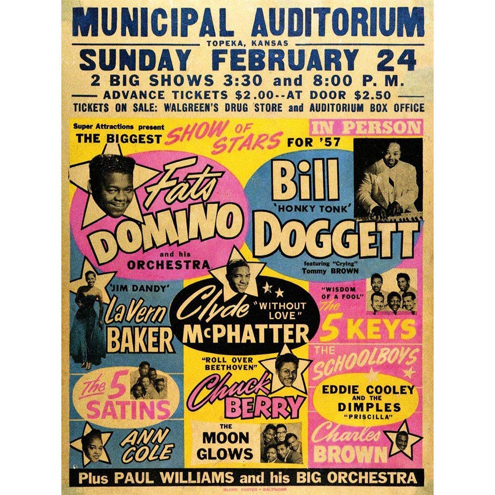 Fats Domino Concert Poster Wallpaper