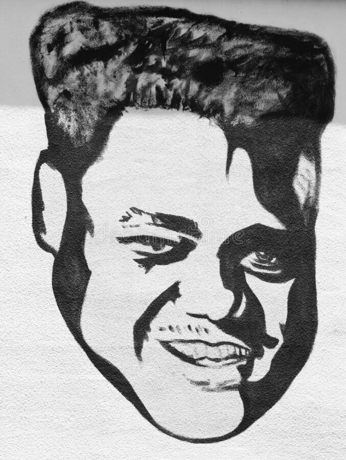 Fats Domino Hand-drawn Portrait Wallpaper