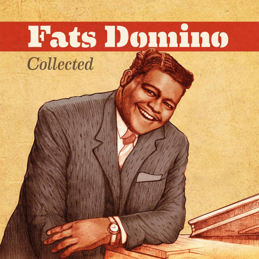 Fats Domino Musik på vinyl Live Wallpaper Wallpaper