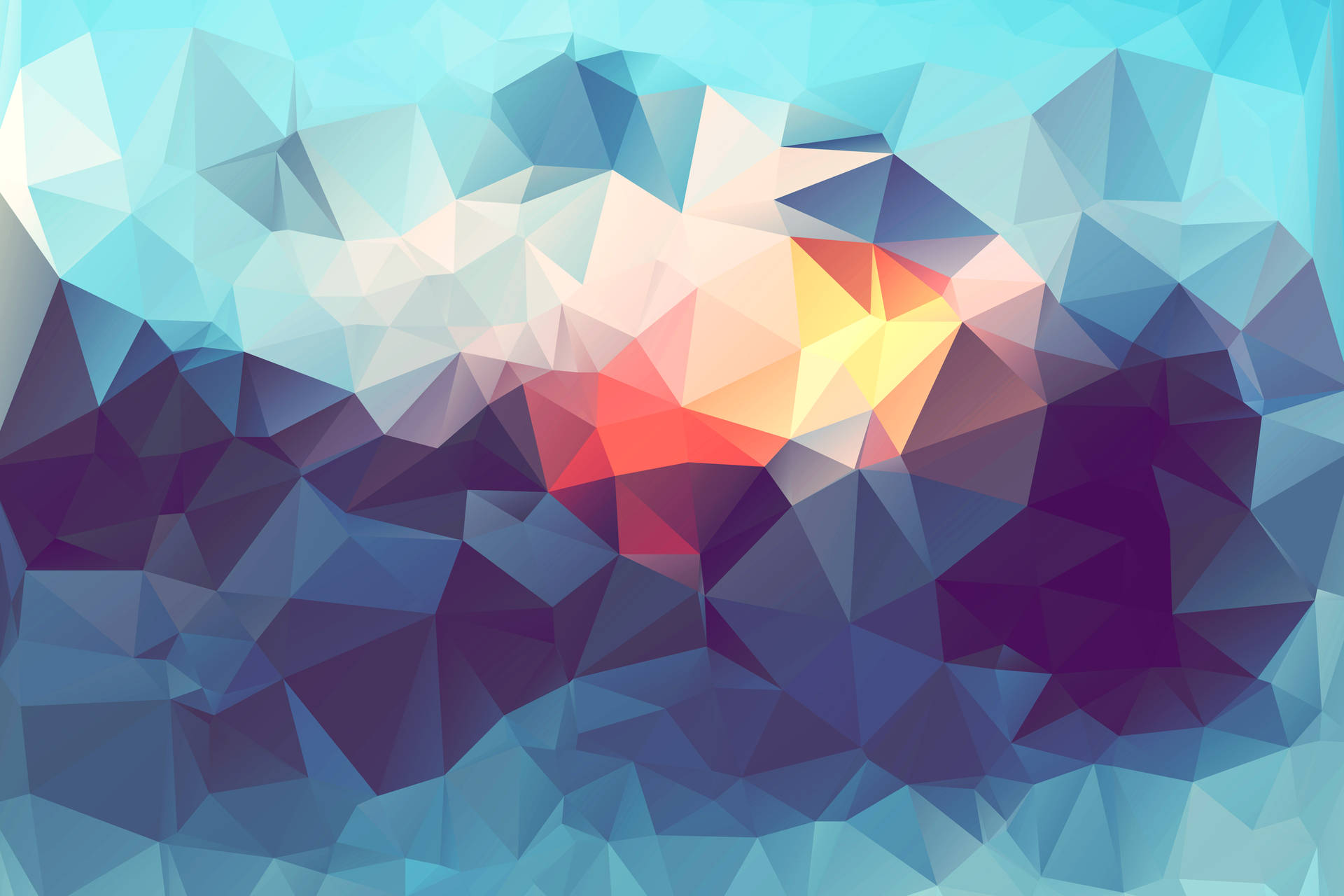 Fauvism Low Poly Wallpaper