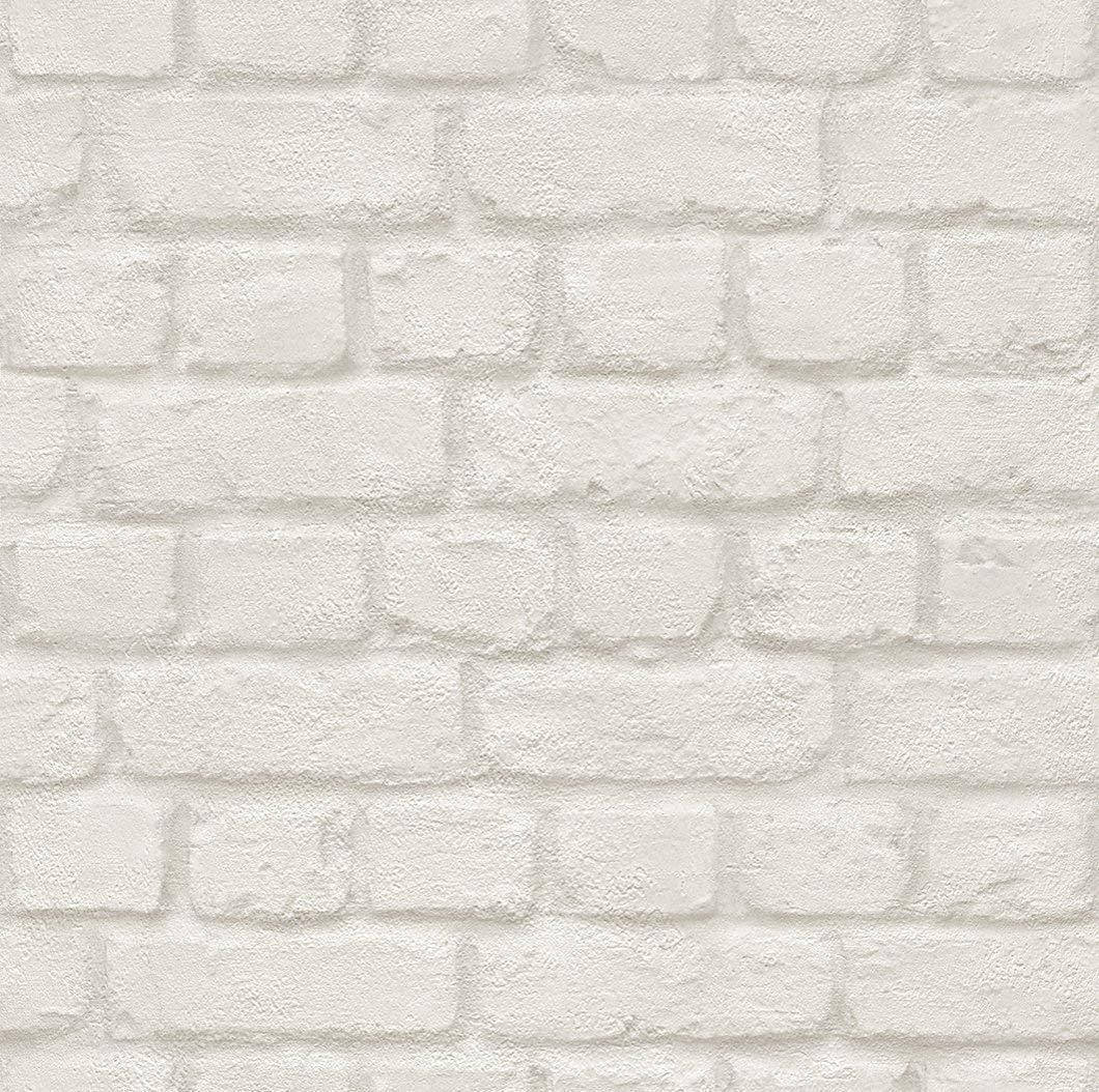 Falscher,verputzter, Weißer Ziegelstein Im Englischen Verband Wallpaper