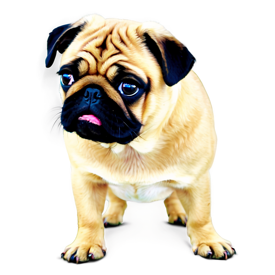 Fawn Colored Pug Png Stt PNG