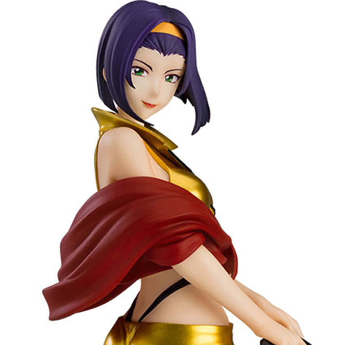 Faye Valentine striking a pose in her signature outfit in a dreamy space backdrop. Wallpaper