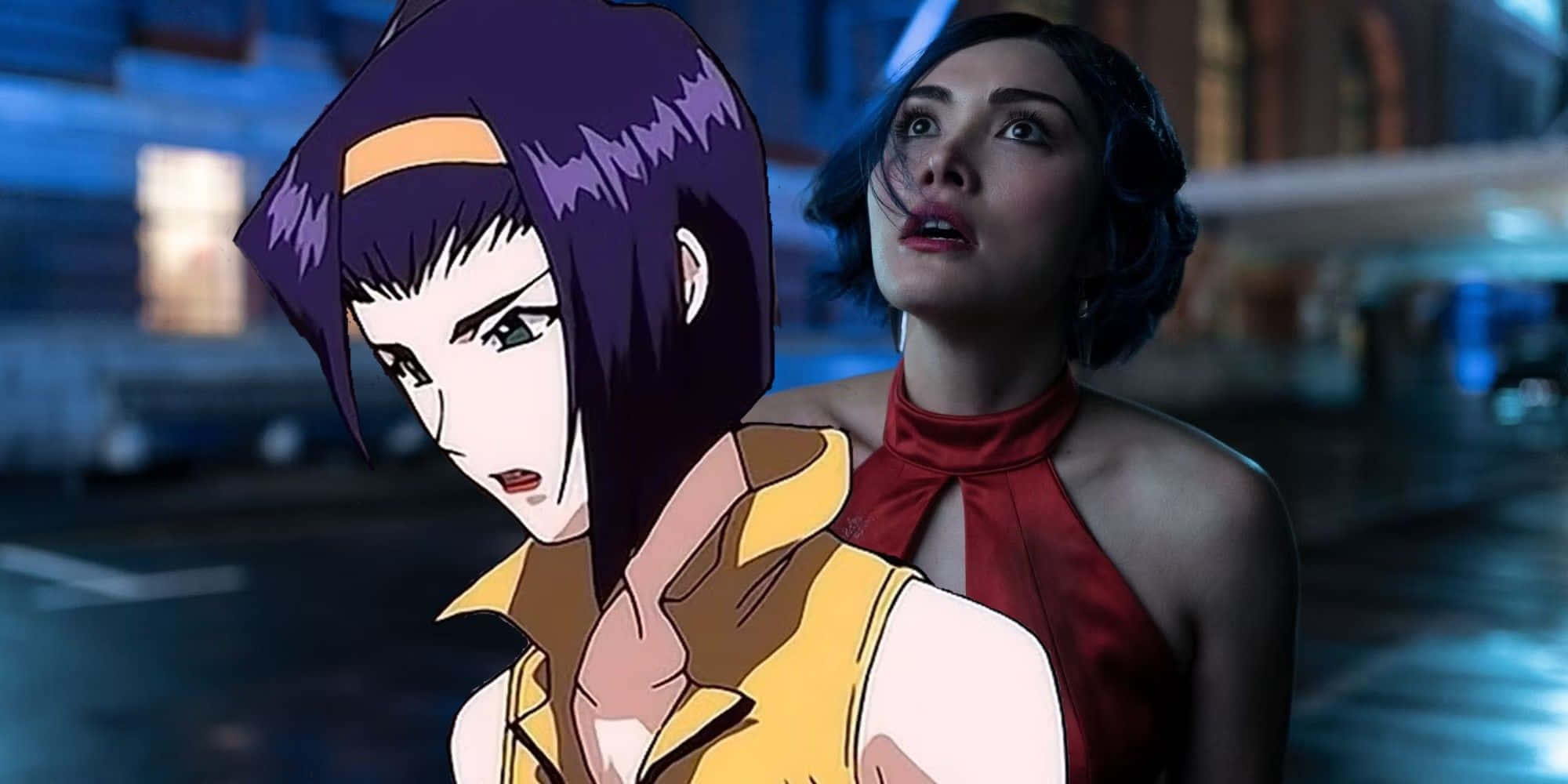 Faye Valentine striking a pose in style Wallpaper