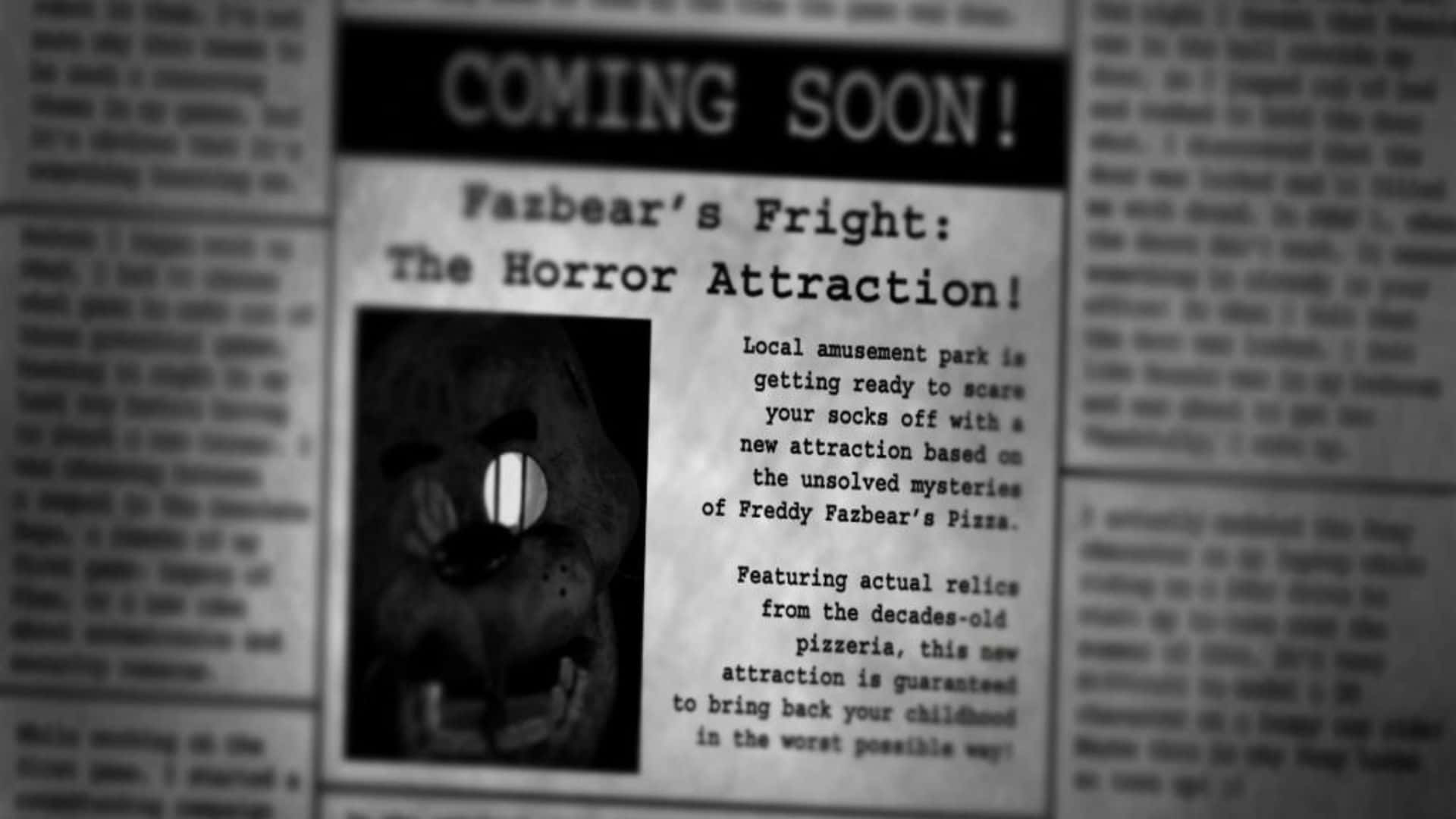 Fazbear Frights - The sinister world of Freddy Fazbear's Pizzeria Wallpaper