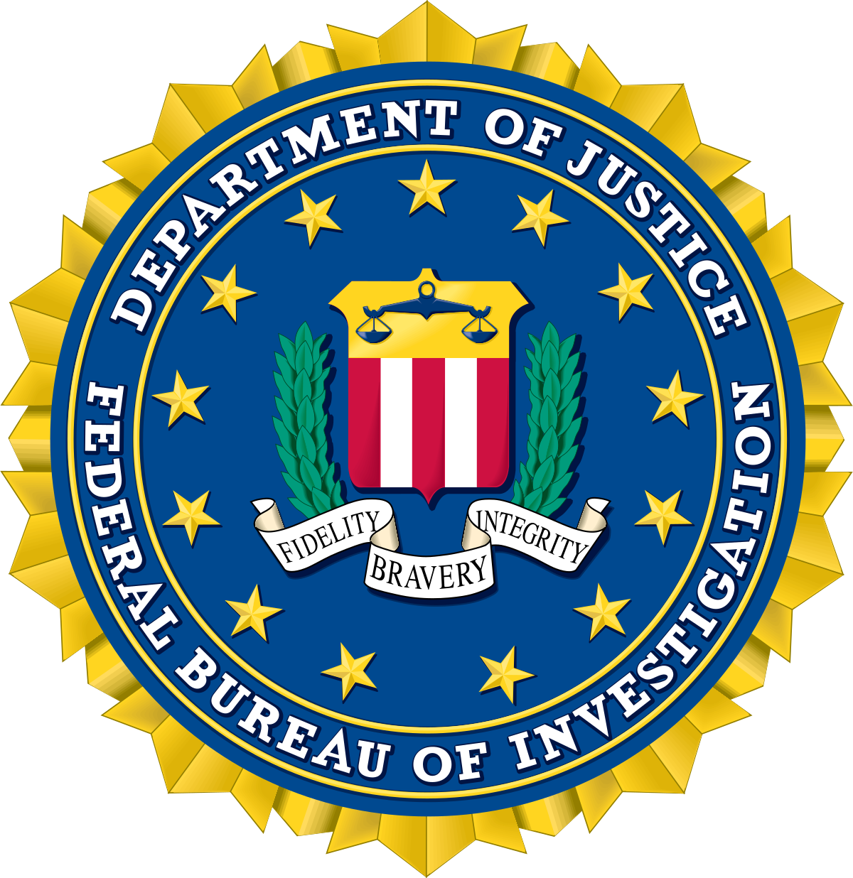 FBI emblem on dark background