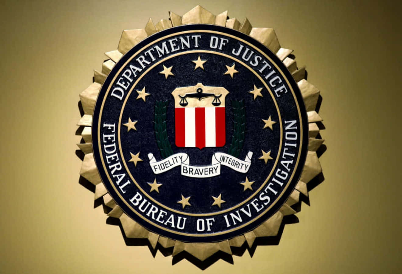 FBI agents standing at attention during a ceremony
