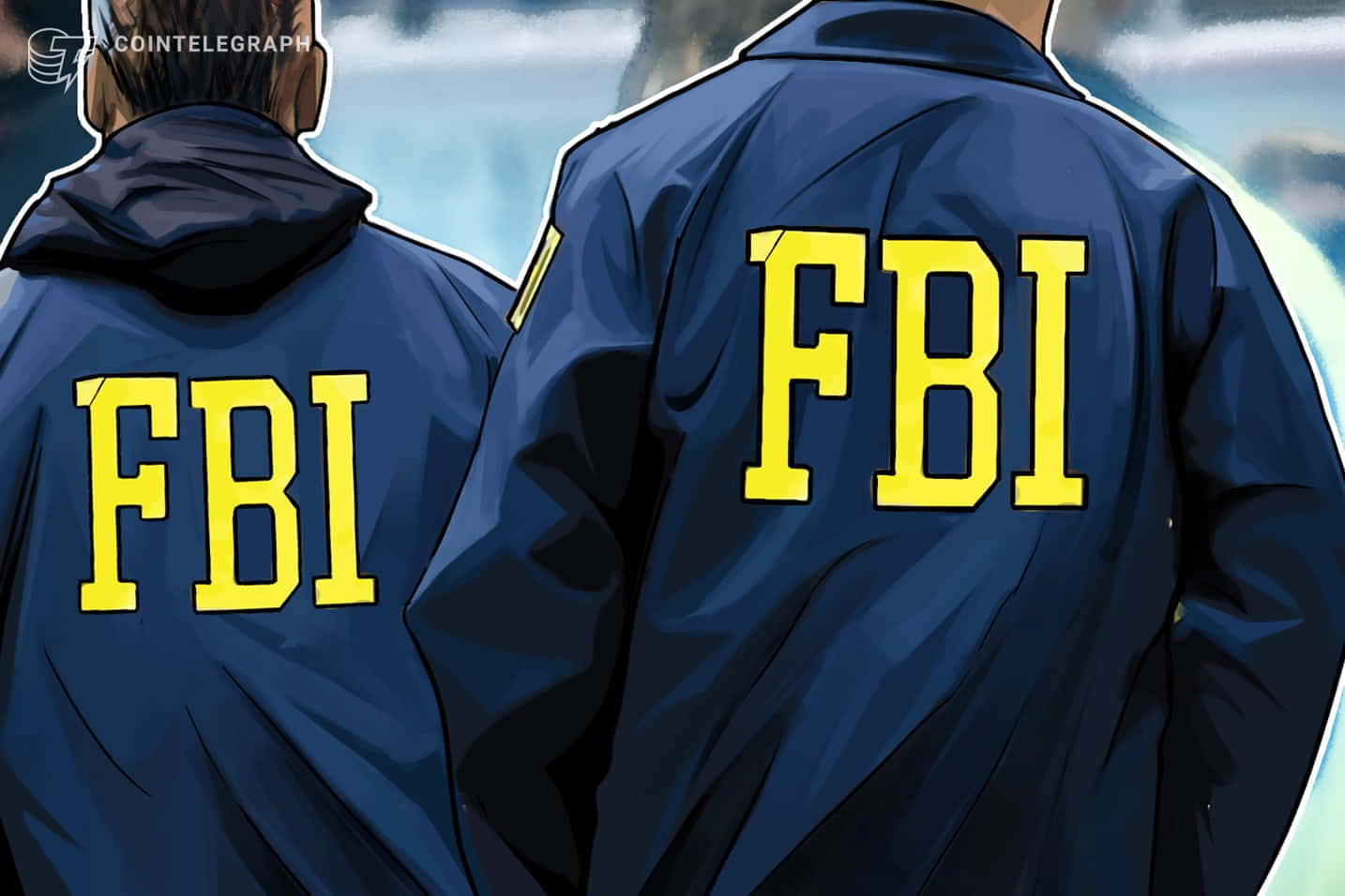 Two Men In Jackets With The Words Fbi On Them Wallpaper