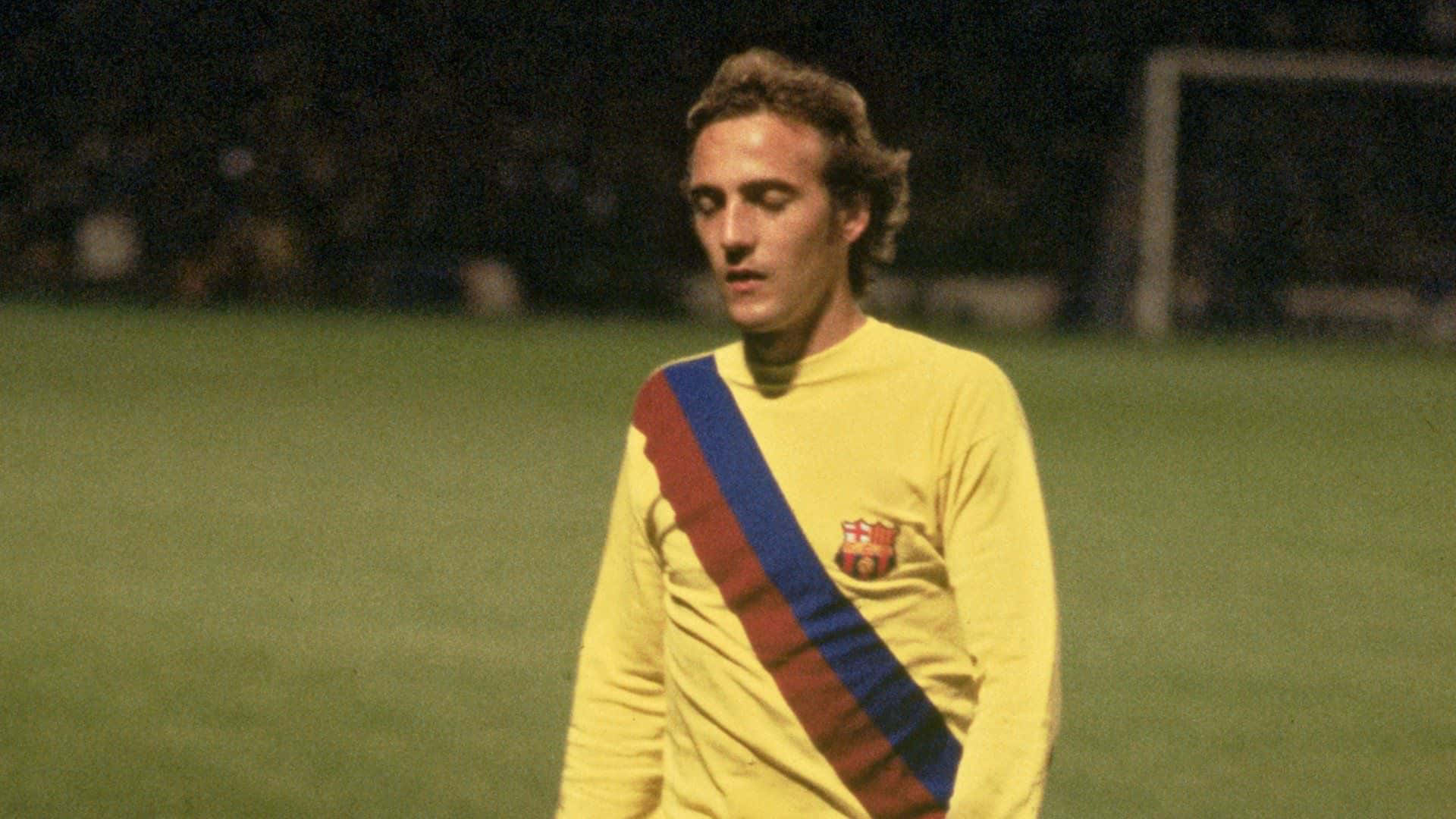 FC Barcelona Johan Cruyff Closed Eyes Wallpaper